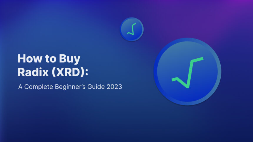 How to Buy Radix (XRD): A Complete Beginner’s Guide 2023